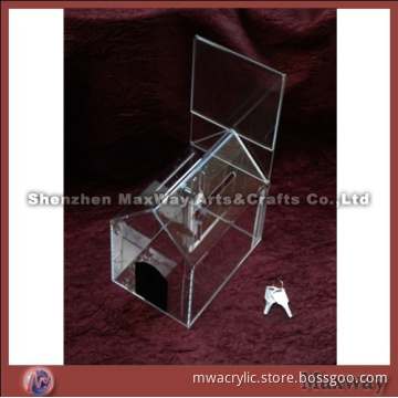 Transparent Acrylic/Perspex Suggestion Box with Lock